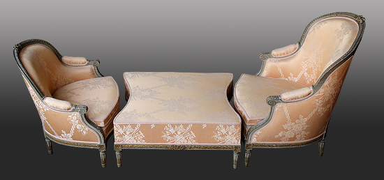fauteuil Louis XV : Bergère Duchesse brisée