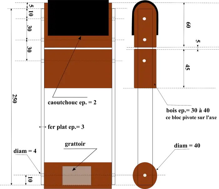 plan de fabrication tire-sangle de tapissier