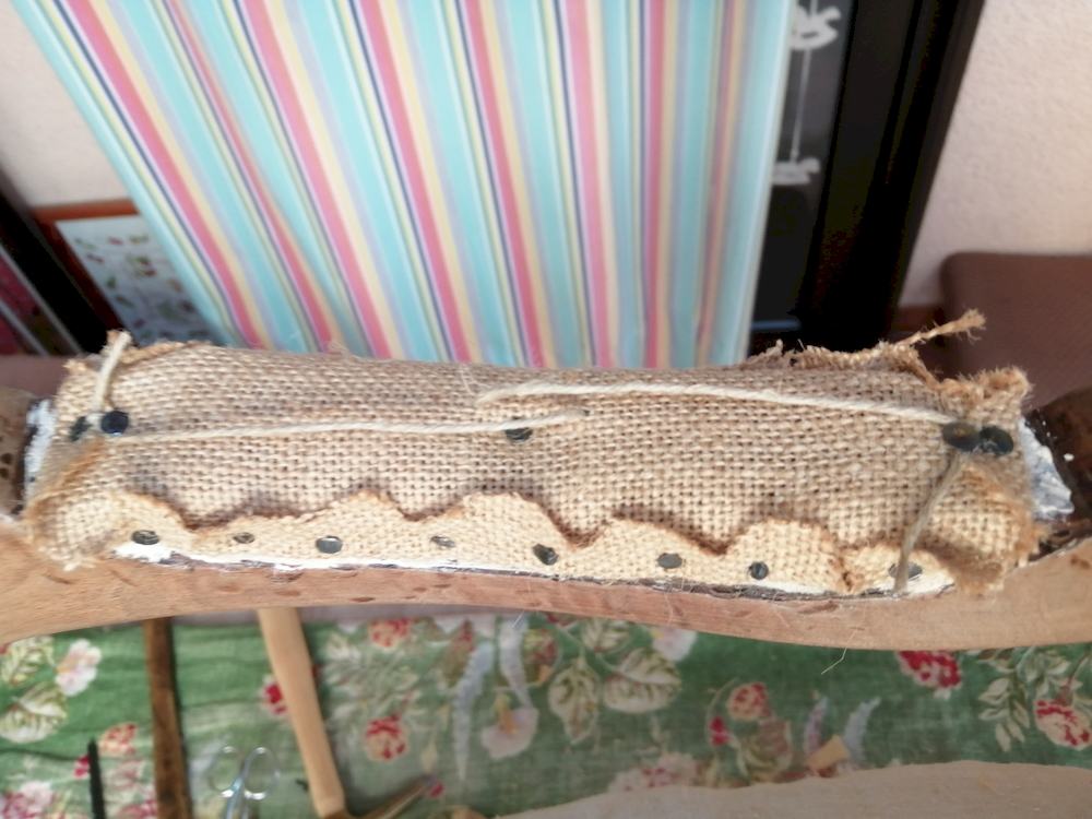 recouvrir accotoirs fauteuil voltaire