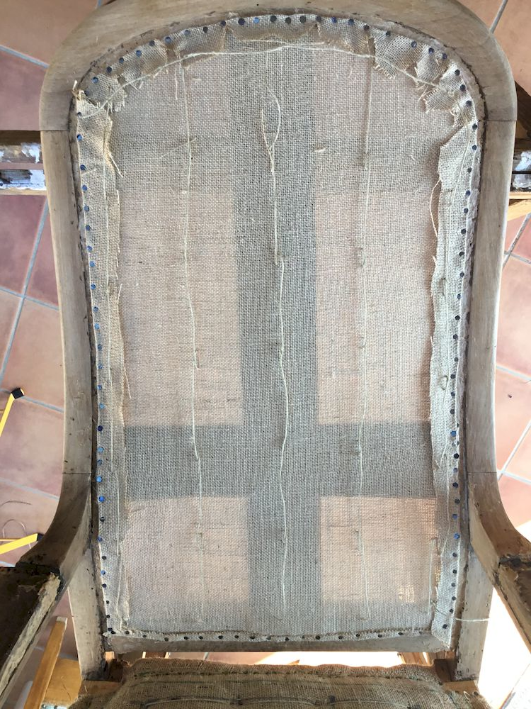 refaire dossier fauteuil voltaire