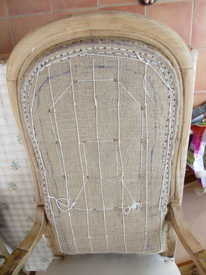 refaire dossier fauteuil voltaire